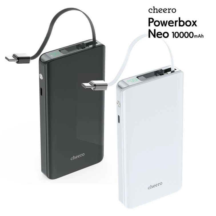 Retractable cable power bank
